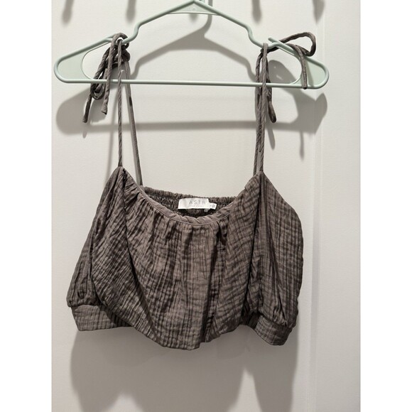 ASTR the label Women’s Terra Bella Top Mushroom Brown Size L Large - Picture 2 of 5